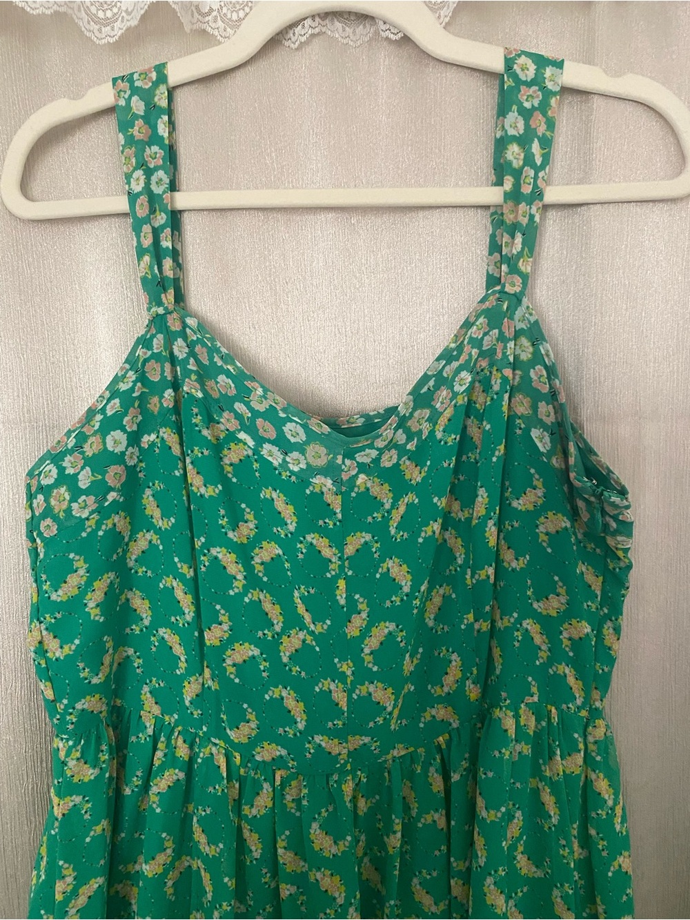 Lauren Conrad Floral Sundress with Ruffle Hem size 14 - Picture 2 of 5